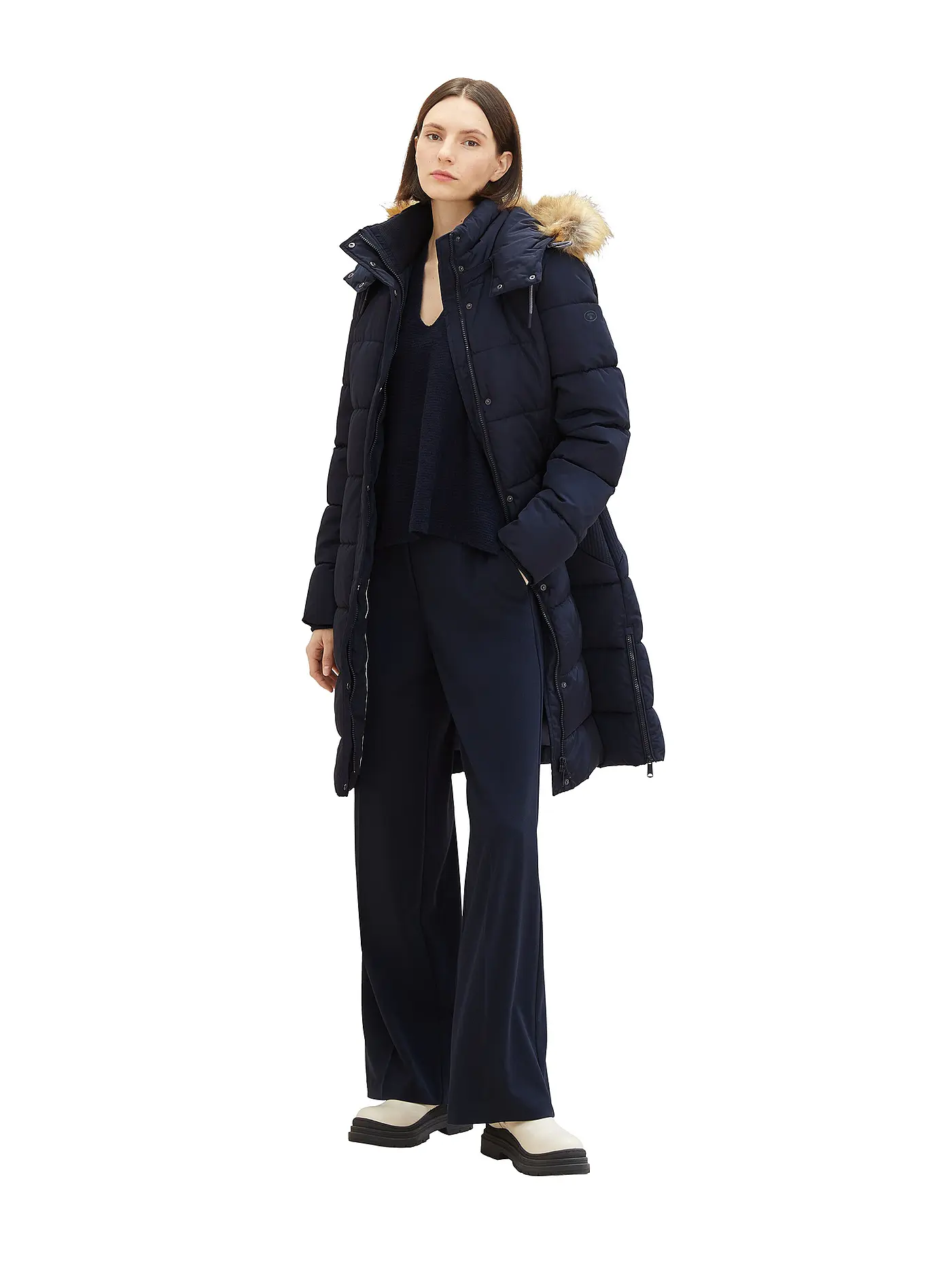 TOM TAILOR | Steppmantel | blau